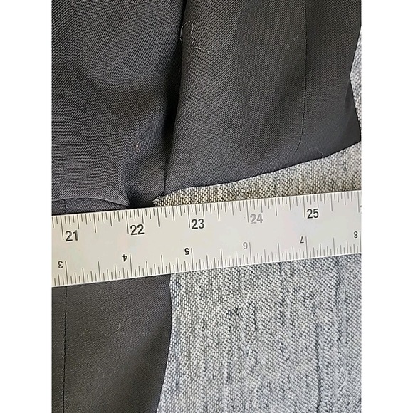 Burberrys Blazer Suit Mens 46 Black Super 100s Wool Gold Buttons Union Made USA - Picture 8 of 9